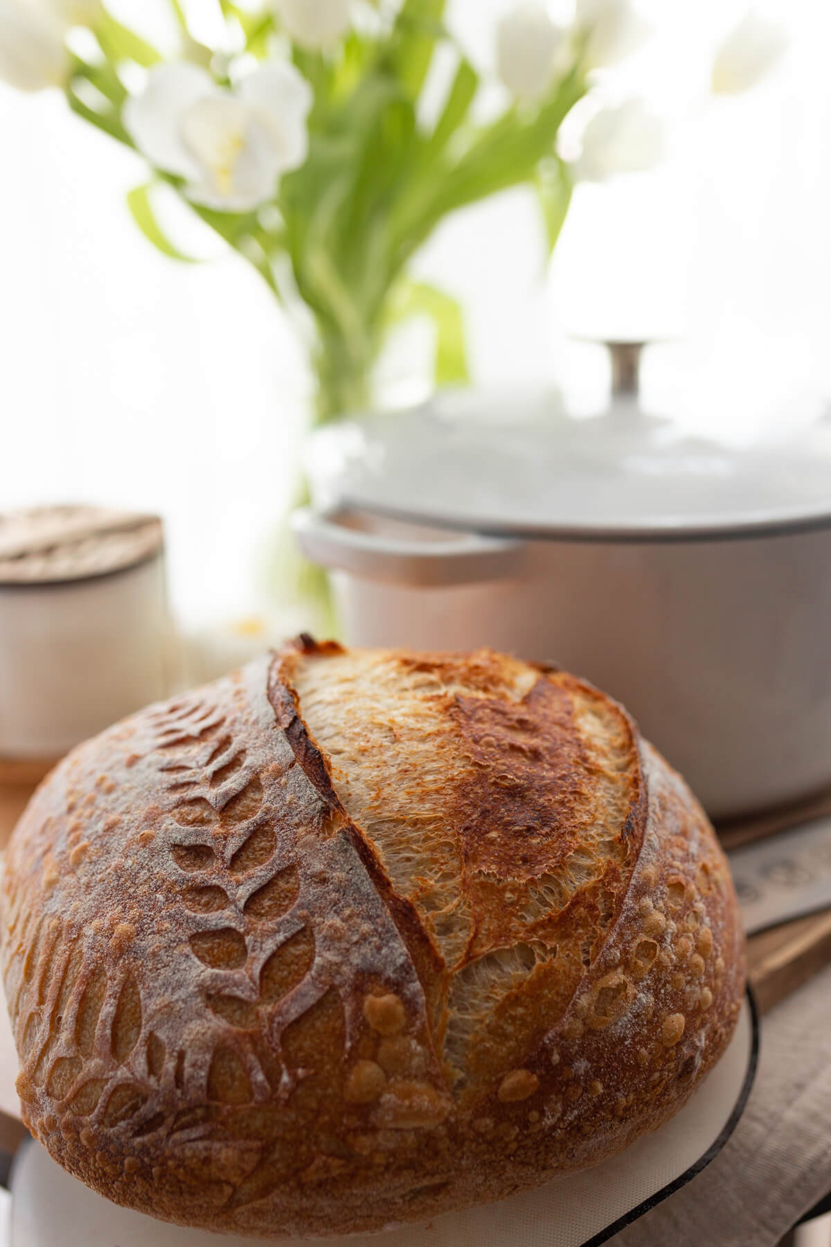 Goldene kruste sauerteiglaib