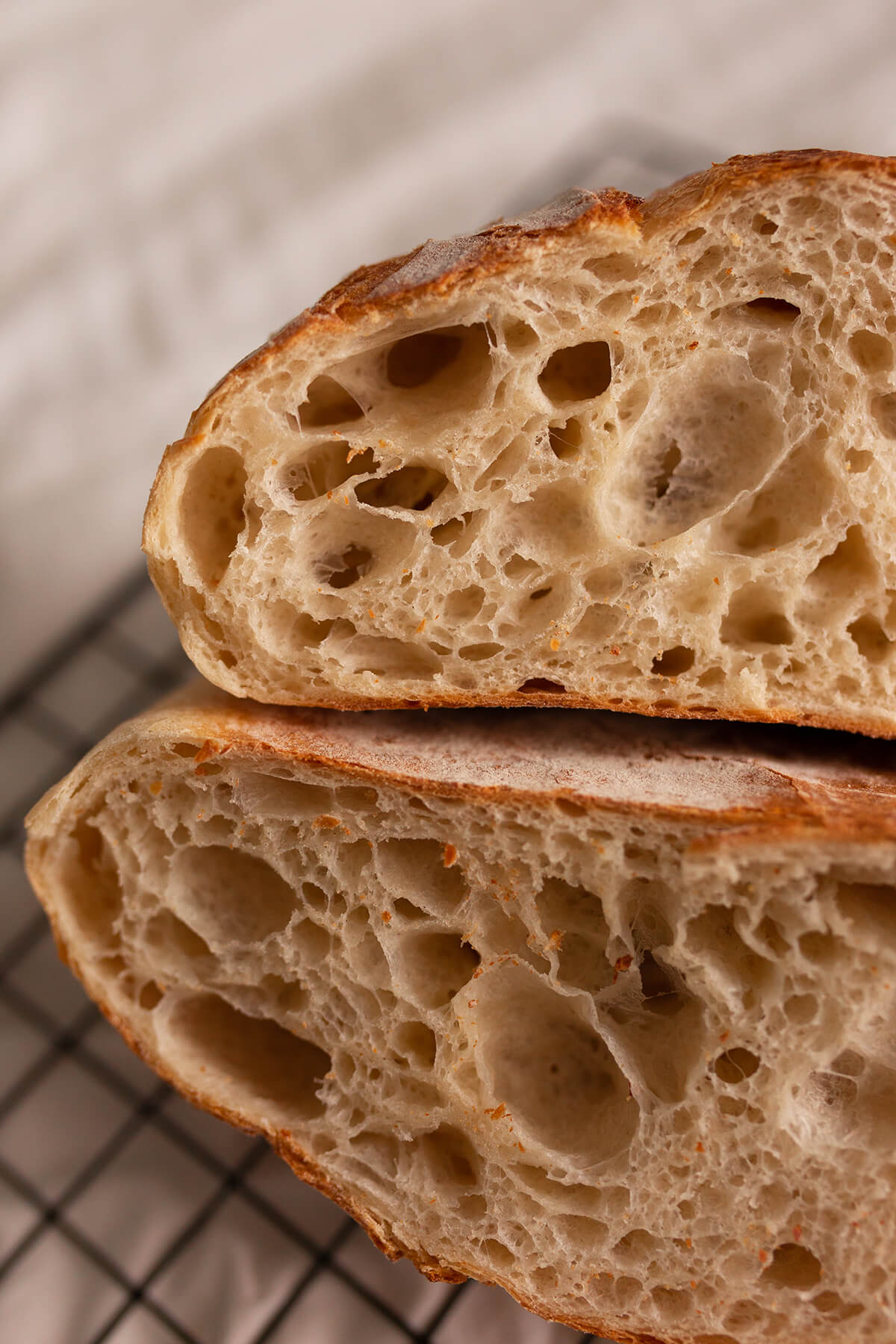 Nahaufnahme brotkruste textur